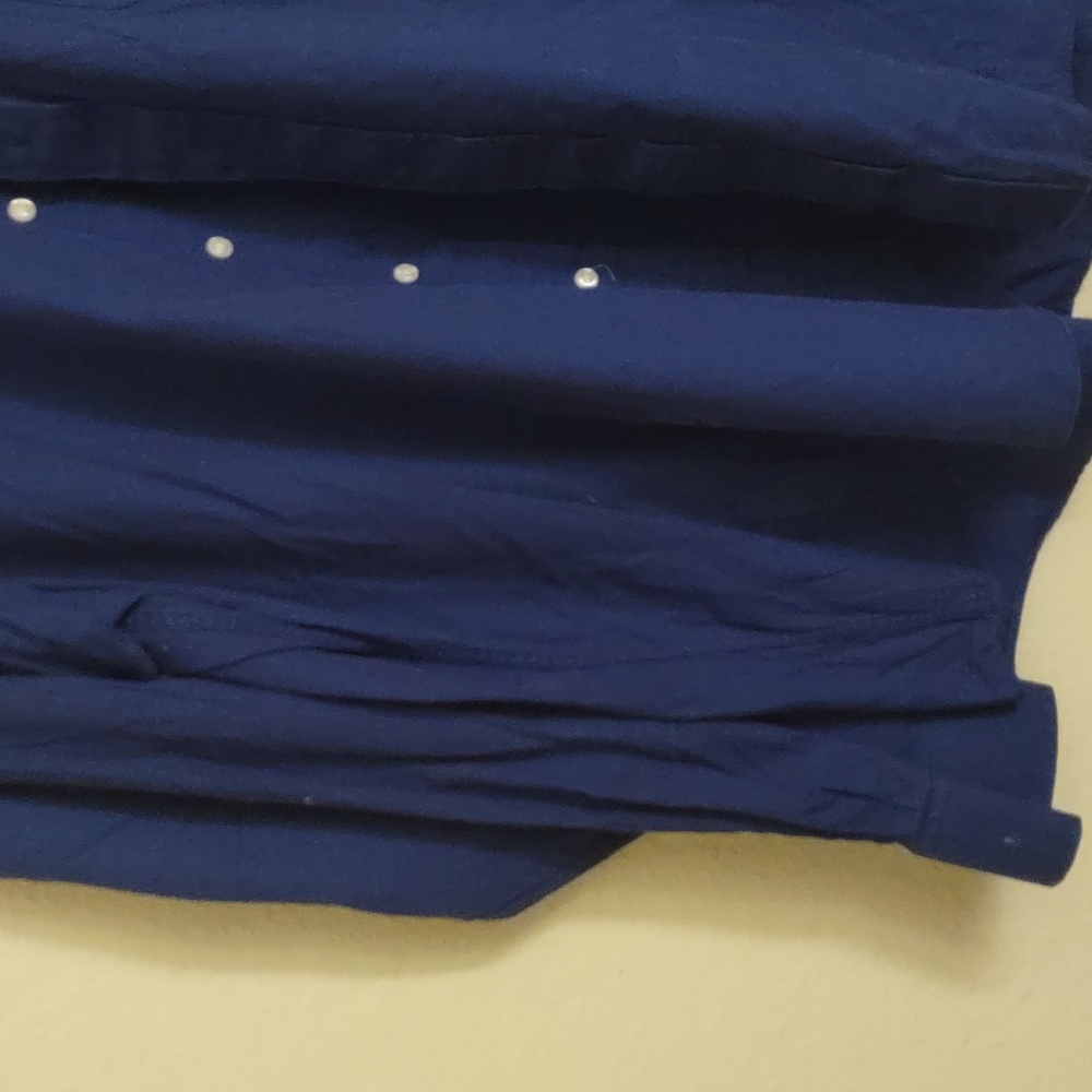 SLIGHTLY USED IZOD ROYAL BLUE SIZE XLARGE LONG SLEEVE BUTTON DOWN - Picture 8 of 14